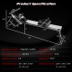 Adjustable folding magnetic rowing machine with 8-level resistance, LCD monitor, and U-shaped seat for home gym use.